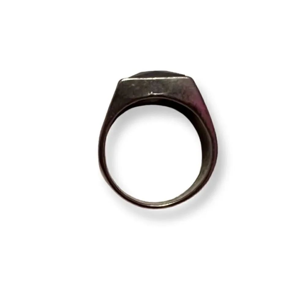 🤯5/$25🤯 Square Amethyst Silver Ring - Picture 4 of 5